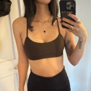ALO Yoga Brown Sports Bra